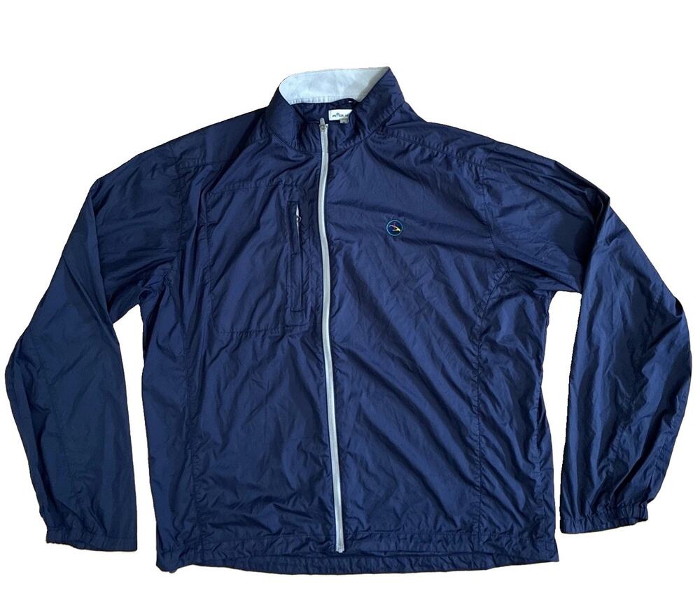 Peter Millar Men's Size XL Full Zip Hyperlight Gust Golf Windbreaker Jacket